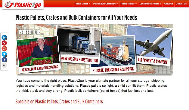 Plastic2go - Pallets, crates, bulk containers